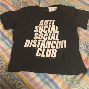 anti social social distancing club tshirt